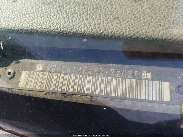 2008 Chevrolet Silverado 1500 Work Truck მანქანა იყიდება აუქციონზე, vin: 1GCEK14C48Z188085, აუქციონის ნომერი: 45588758