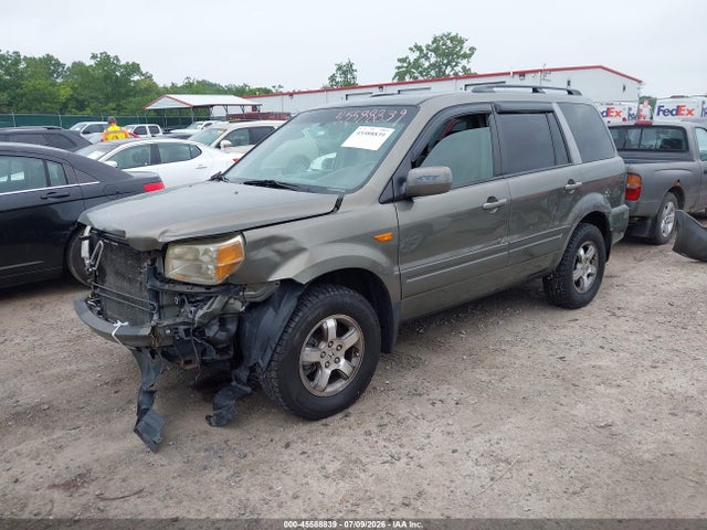 2007 Honda Pilot Ex-l მანქანა იყიდება აუქციონზე, vin: 2HKYF18597H520640, აუქციონის ნომერი: 45588839