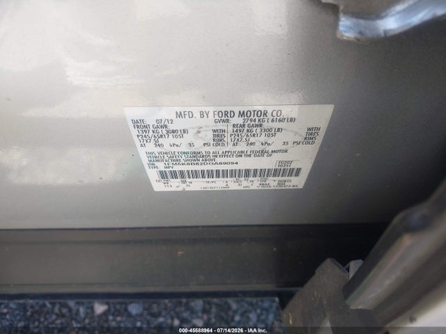 Продаж на аукціоні авто 2013 Ford Explorer, vin: 1FM5K8B82DGA89094, номер лоту: 45588964