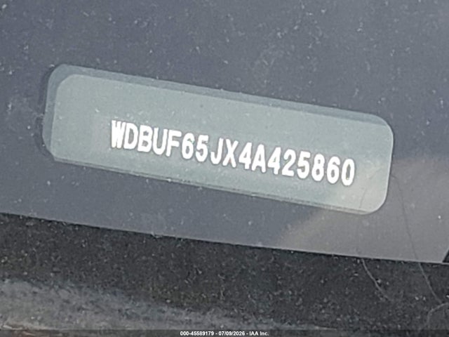 45589179 :رقم المزاد ، WDBUF65JX4A425860 vin ، 2004 Mercedes-benz E 320 مزاد بيع