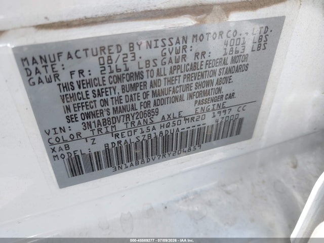 Nissan Sentra Sr Xtronic Cvt 2024 3N1AB8DV7RY206859 Image 9