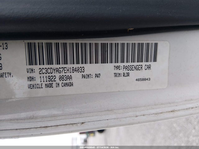Aukcja sprzedaży 2014 Dodge Challenger Rallye Redline, vin: 2C3CDYAG7EH184033, numer aukcji: 45589540