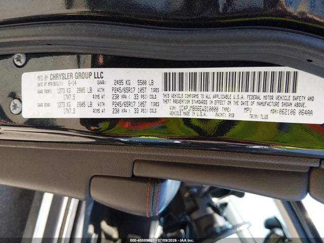 Jeep Cherokee Trailhawk 2014 1C4PJMBS6EW310000 Image 9