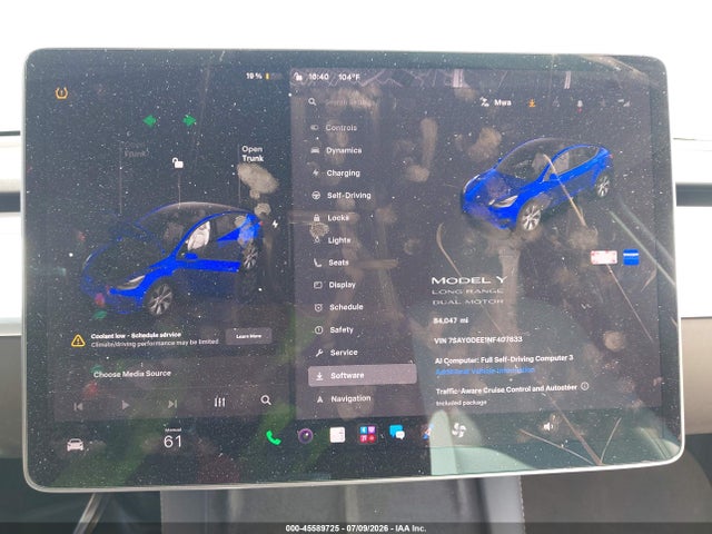 7SAYGDEE1NF407833 Tesla Model Y Long Range Dual Motor All-wheel Drive