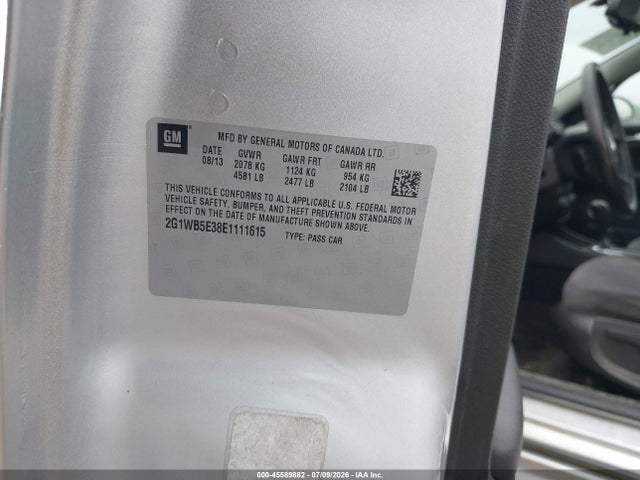 2G1WB5E38E1111615 Chevrolet Impala Limited Lt