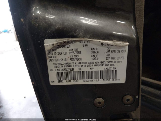2006 Jeep Liberty Sport მანქანა იყიდება აუქციონზე, vin: 1J4GL48K56W273180, აუქციონის ნომერი: 45589916