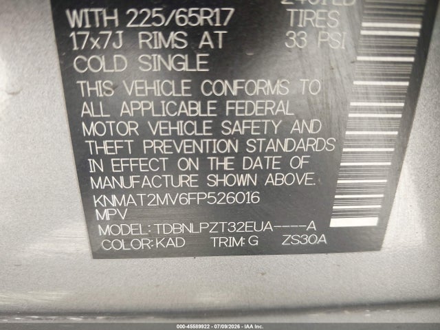 Nissan ROGUE S 2015 KNMAT2MV6FP526016 Image 9