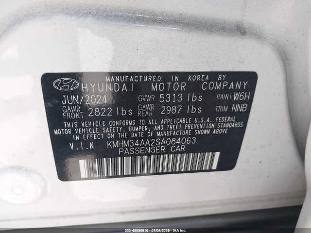 Hyundai Ioniq 6 Sel 2025 KMHM34AA2SA084063 Image 9