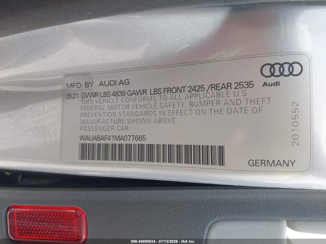 Aukcja sprzedaży 2021 Audi A4 Premium 40 Tfsi Quattro S Tronic, vin: WAUABAF41MA077665, numer aukcji: 45590024