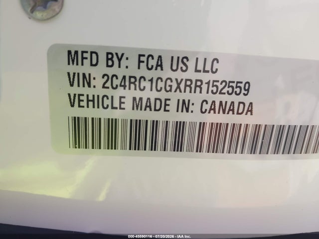 Продаж на аукціоні авто 2024 Chrysler Voyager Lx, vin: 2C4RC1CGXRR152559, номер лоту: 45590116