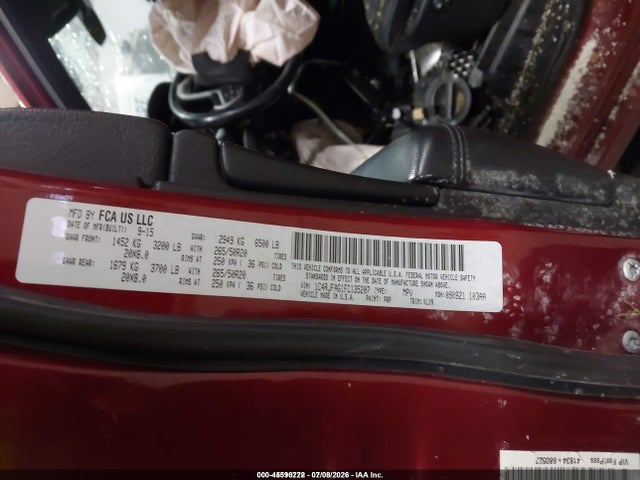 2015 Jeep Grand Cherokee Altitude მანქანა იყიდება აუქციონზე, vin: 1C4RJFAG1FC135207, აუქციონის ნომერი: 45590222