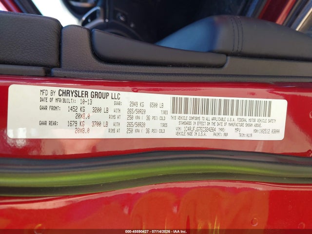 Jeep Grand Cherokee Summit 2014 1C4RJFJG7EC324264 Image 9