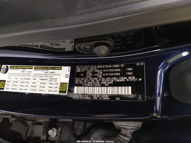 2020 Lexus Rx 350 მანქანა იყიდება აუქციონზე, vin: 2T2HZMAA5LC168360, აუქციონის ნომერი: 45590520
