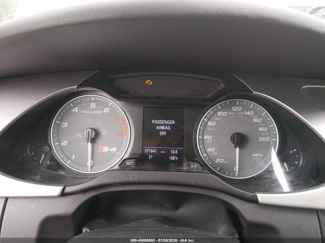 45590555 :رقم المزاد ، WAUBGAFL4AA038125 vin ، 2010 Audi S4 3.0 Premium Plus مزاد بيع