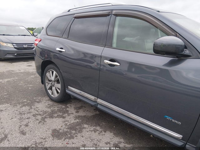 2014 Nissan Pathfinder Hybrid Platinum მანქანა იყიდება აუქციონზე, vin: 5N1CR2MMXEC661788, აუქციონის ნომერი: 45590608