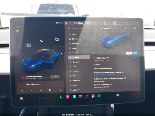 7SAYGDEF8SF232095 Tesla Model Y Performance Dual Motor All-wheel Drive