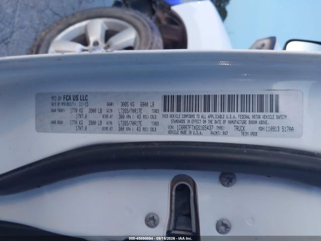 Aukcja sprzedaży 2016 Ram 1500 Tradesman, vin: 1C6RR7FTXGS165437, numer aukcji: 45590894