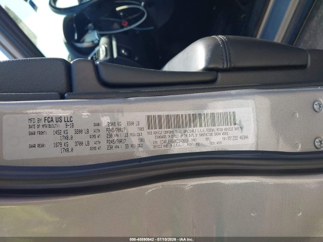 2019 Jeep Grand Cherokee Laredo 4x2 მანქანა იყიდება აუქციონზე, vin: 1C4RJEAG0KC543668, აუქციონის ნომერი: 45590942