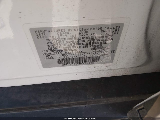 Nissan Kicks S Xtronic Cvt 2024 3N1CP5BV4RL586090 Image 9