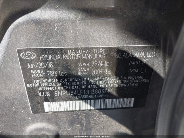 Hyundai Elantra Value Edition 2018 5NPD84LF1JH380374 Image 9