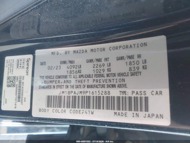 Mazda Mazda3 2.5 S 2023 JM1BPAJM9P1615288 Image 9