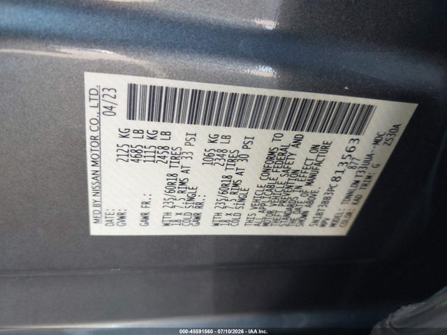 Nissan Rogue Sv Intelligent Awd 2023 5N1BT3BB3PC813563 Image 9