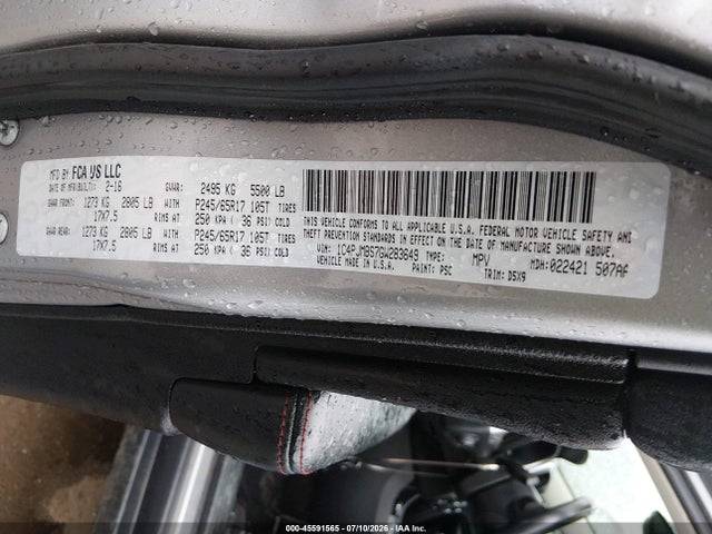 Продажа на аукционе авто 2016 Jeep Cherokee Trailhawk, vin: 1C4PJMBS7GW283649, номер лота: 45591565