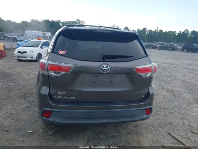 Продаж на аукціоні авто 2014 Toyota Highlander Le Plus V6, vin: 5TDZKRFH5ES015309, номер лоту: 45591715
