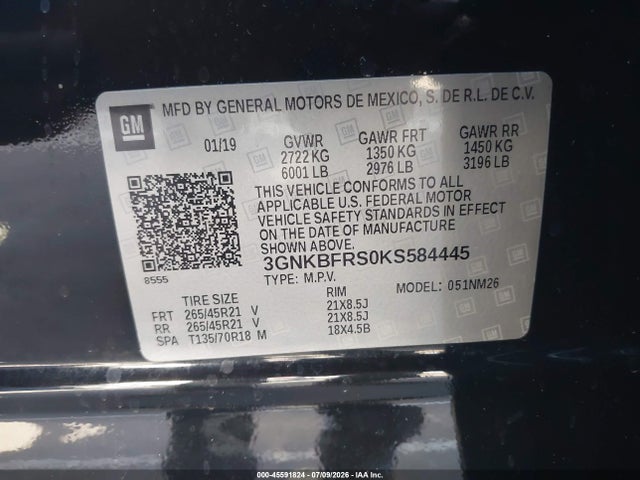 Chevrolet Blazer Premier 2019 3GNKBFRS0KS584445 Image 9