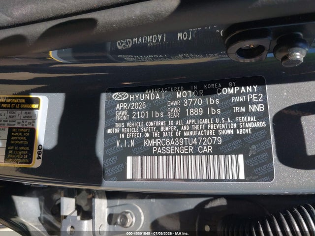 Hyundai Venue Sel 2026 KMHRC8A39TU472079 Image 9