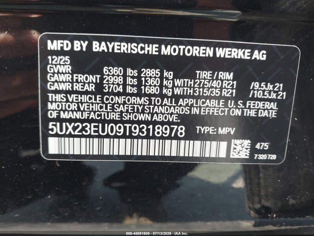 5UX23EU09T9318978 BMW X5 Xdrive40i