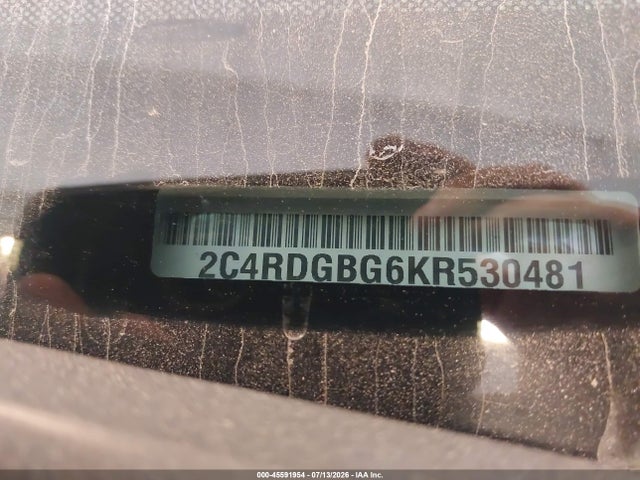 Aukcja sprzedaży 2019 Dodge Grand Caravan Se, vin: 2C4RDGBG6KR530481, numer aukcji: 45591954