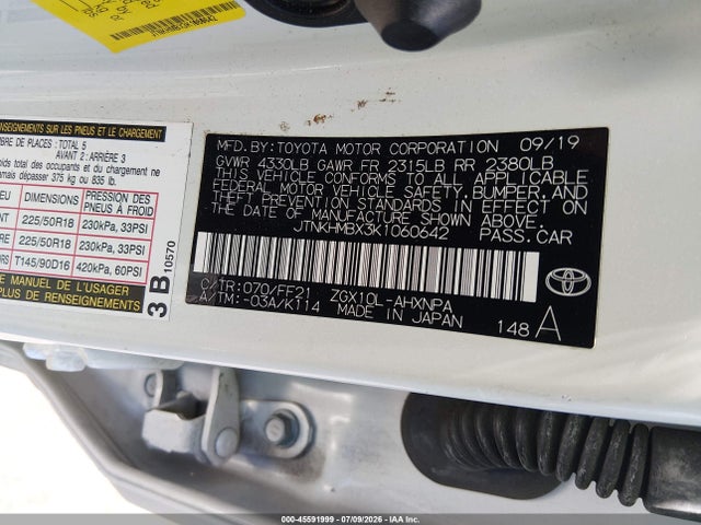 Toyota C-HR XLE 2019 JTNKHMBX3K1060642 Image 9