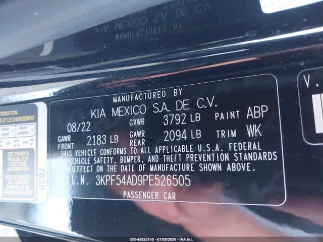 KIA Forte Gt-line 2023 3KPF54AD9PE526505 Image 9