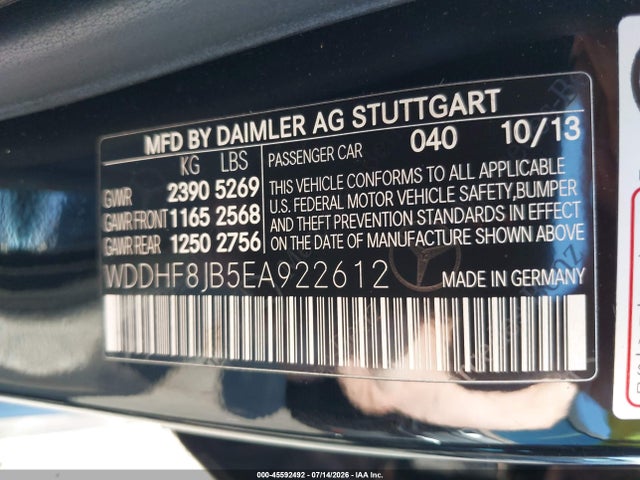 Продаж на аукціоні авто 2014 Mercedes-benz E 350 4matic, vin: WDDHF8JB5EA922612, номер лоту: 45592492