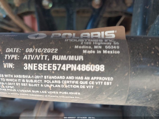 Polaris Sportsman 2023 3NESEE574PN486098 Image 9