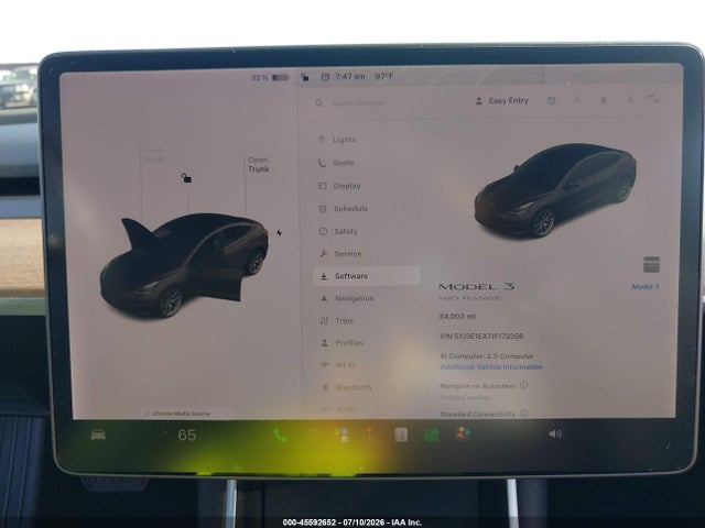 Tesla Model 3 Long Range/mid Range 2018 5YJ3E1EA7JF172356 Image 7
