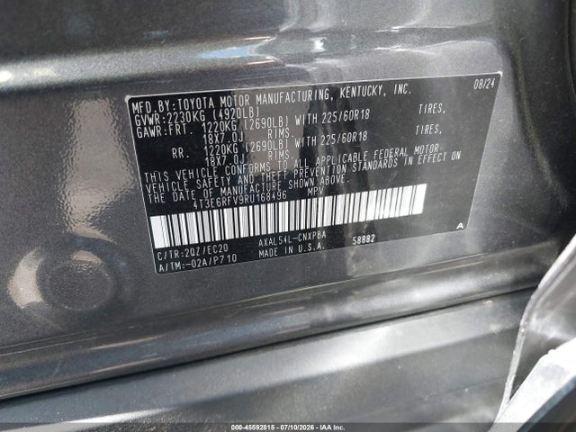 4T3E6RFV9RU168496 Toyota Rav4 Hybrid Xse