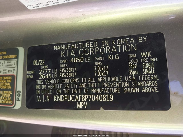 KIA Sportage Lx 2023 KNDPUCAF8P7040819 Image 9
