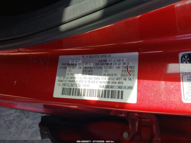 45592871 :رقم المزاد ، JM3KFACL6H0174760 vin ، 2017 Mazda Cx-5 Touring مزاد بيع