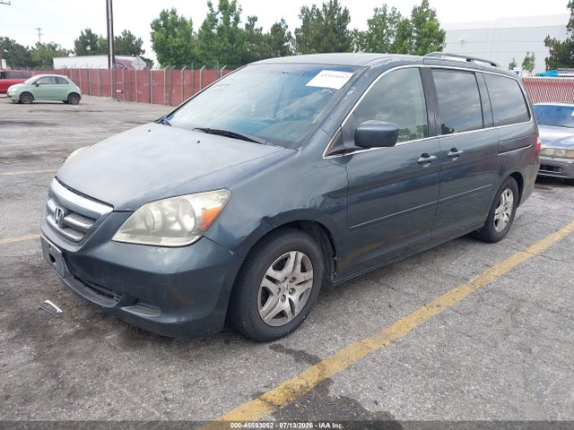 45593052 :رقم المزاد ، 5FNRL38725B101633 vin ، 2005 Honda Odyssey Ex-l مزاد بيع