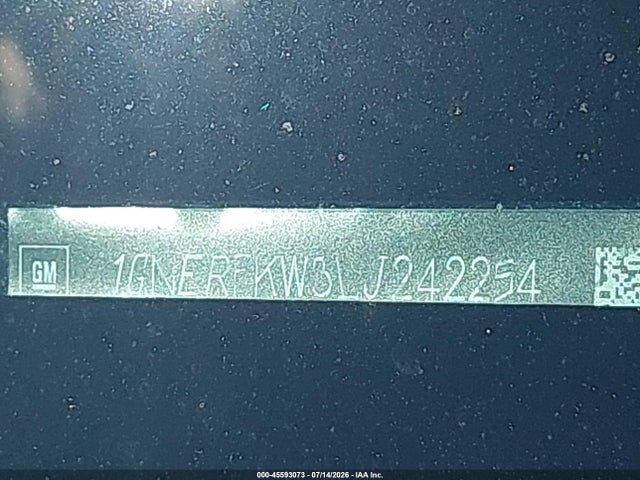 45593073 :رقم المزاد ، 1GNERFKW3LJ242254 vin ، 2020 Chevrolet Traverse Fwd Ls مزاد بيع
