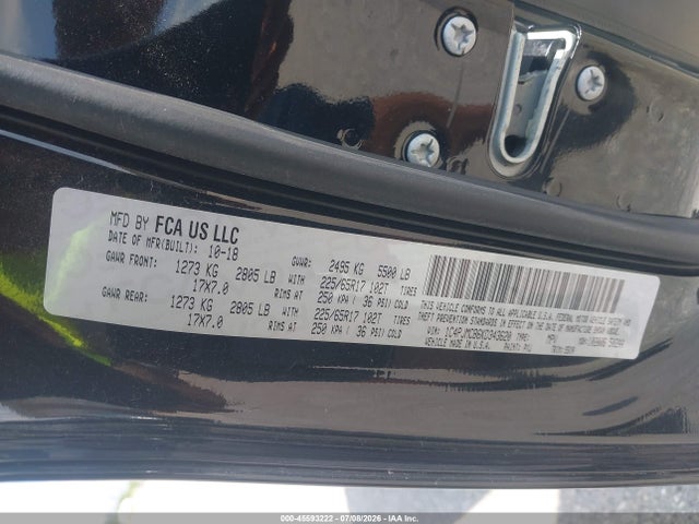 Продаж на аукціоні авто 2019 Jeep Cherokee Latitude 4x4, vin: 1C4PJMCB6KD343620, номер лоту: 45593222