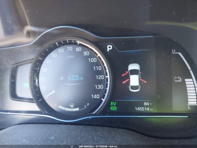 2017 Hyundai Ioniq Hybrid Sel მანქანა იყიდება აუქციონზე, vin: KMHC75LC8HU018886, აუქციონის ნომერი: 45593231