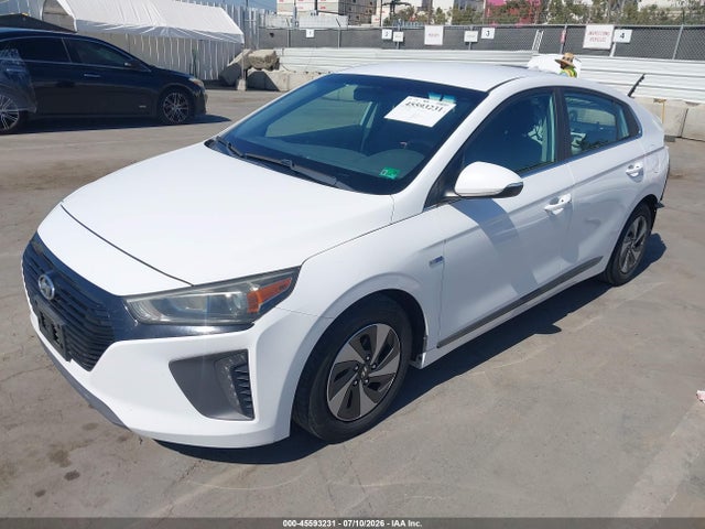 2017 Hyundai Ioniq Hybrid Sel მანქანა იყიდება აუქციონზე, vin: KMHC75LC8HU018886, აუქციონის ნომერი: 45593231
