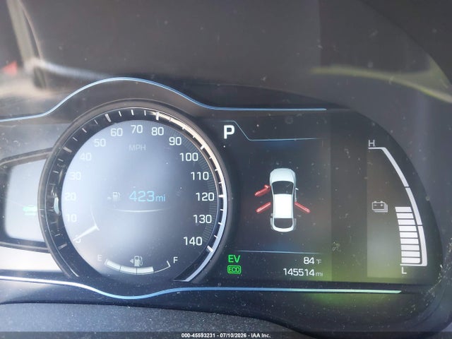 2017 Hyundai Ioniq Hybrid Sel მანქანა იყიდება აუქციონზე, vin: KMHC75LC8HU018886, აუქციონის ნომერი: 45593231