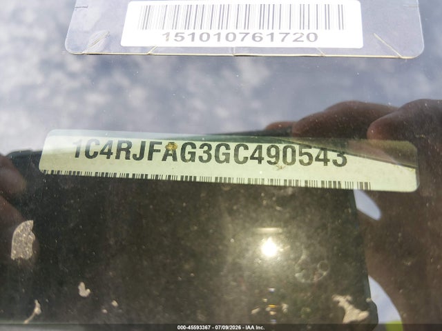 Продаж на аукціоні авто 2016 Jeep Grand Cherokee Laredo, vin: 1C4RJFAG3GC490543, номер лоту: 45593367