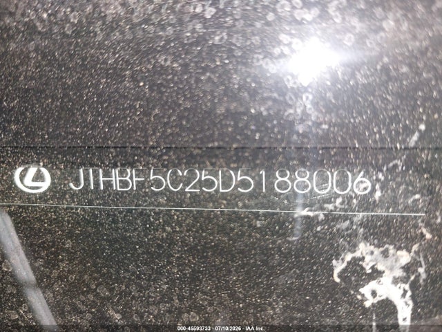 2013 Lexus Is 250 მანქანა იყიდება აუქციონზე, vin: JTHBF5C25D5188006, აუქციონის ნომერი: 45593733