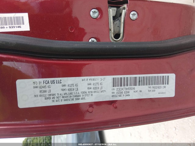 Продажа на аукционе авто 2017 Dodge Charger R/t Rwd, vin: 2C3CDXCT9HH599248, номер лота: 45593827