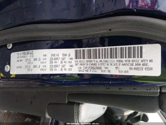 Продаж на аукціоні авто 2016 Jeep Cherokee Latitude, vin: 1C4PJMCB9GW308081, номер лоту: 45593896
